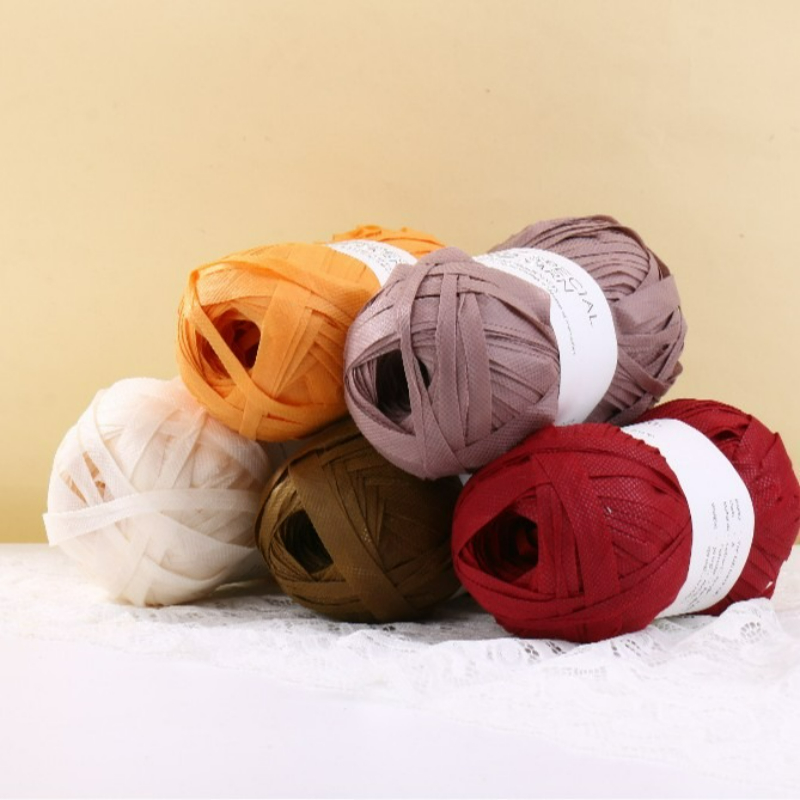 100g/pcs Raffia Flat Yarn for  - Crochet Bag Raffia recension och pris