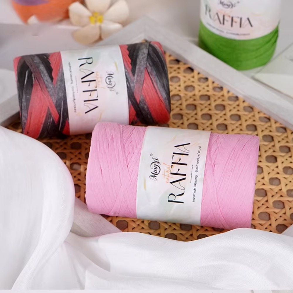DIY Multi-Colored Raffia Yarn  - Crochet Bag Raffia recension och pris