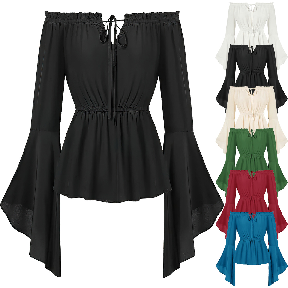 Off Shoulder Medieval Costume  - Blouse Off Shoulder recension och pris