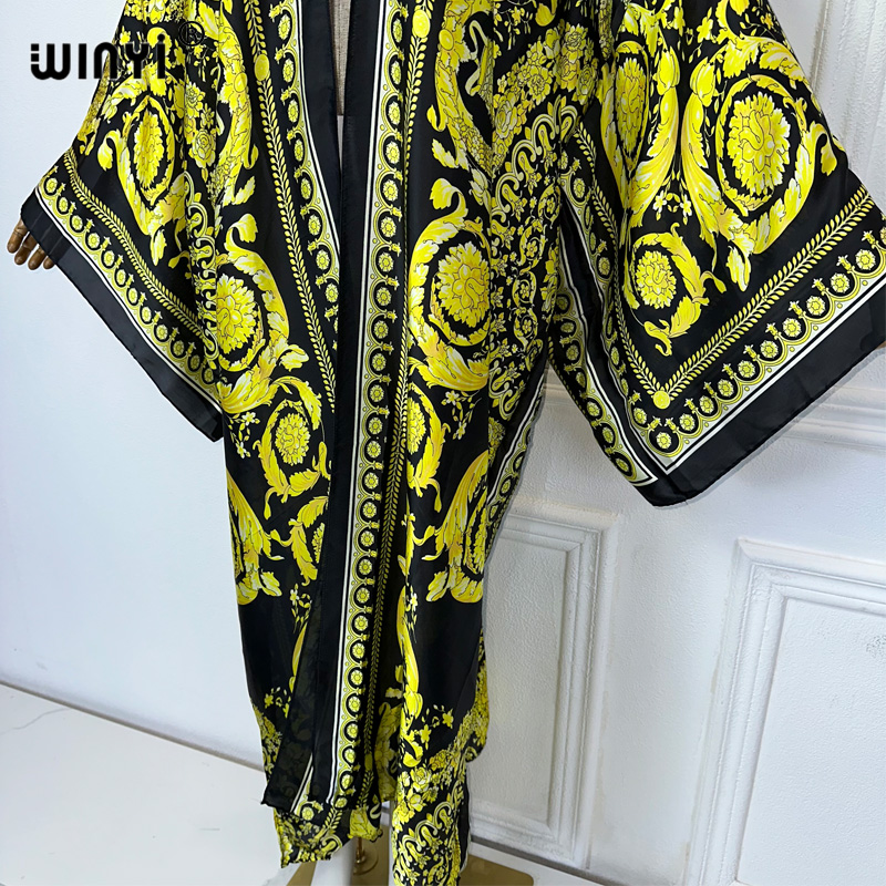 WINYI Africa boho print Kimono - Cover Up Kaftan recension och pris