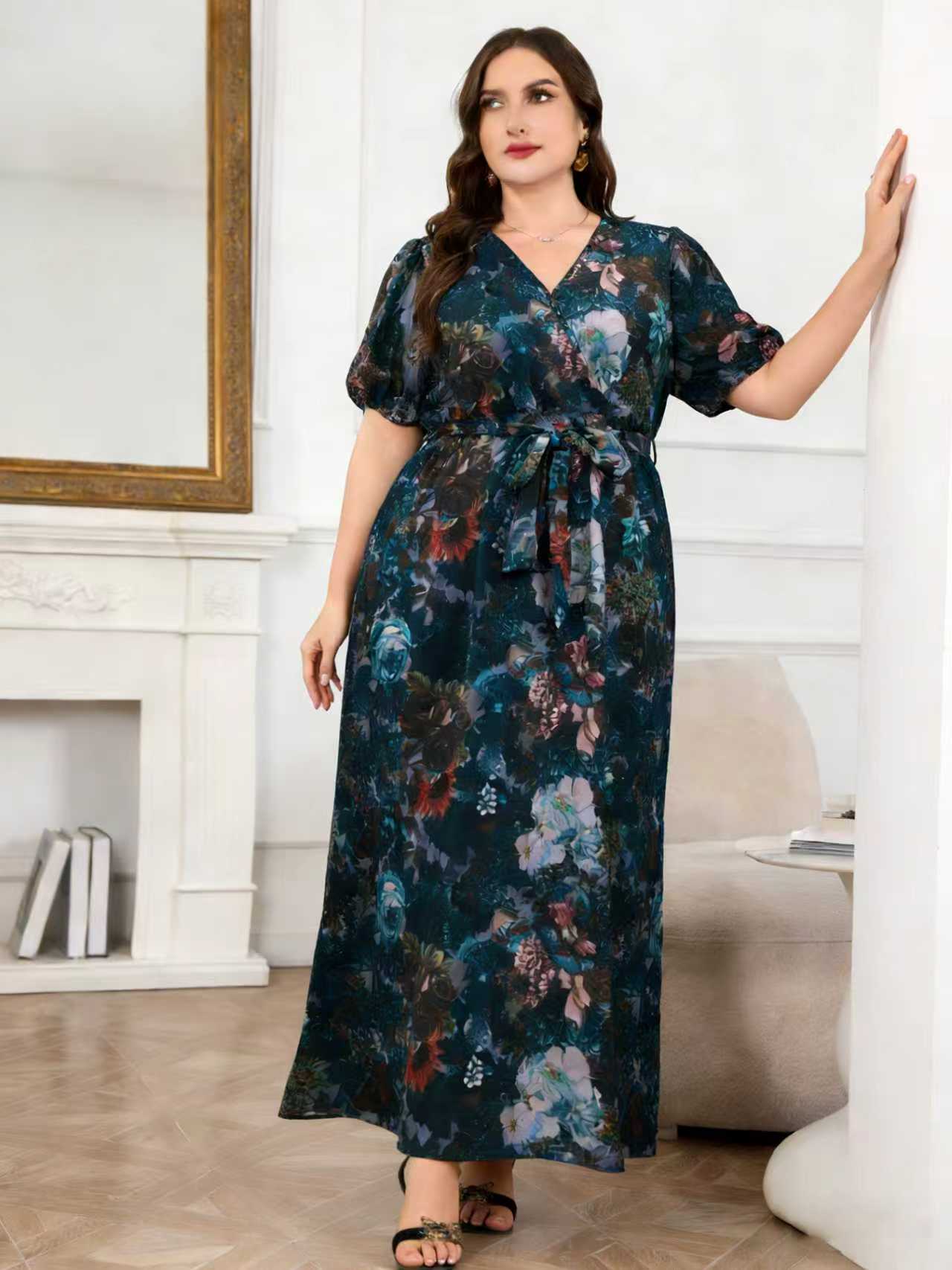 2026 New Arrival Plus Size Wom - Romper Floral Print recension och pris