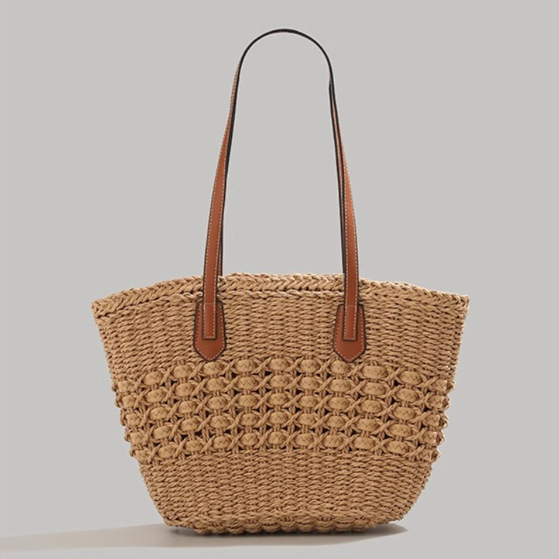 Extra-Large Foldable Straw Tot - Tote Bag Beach recension och pris