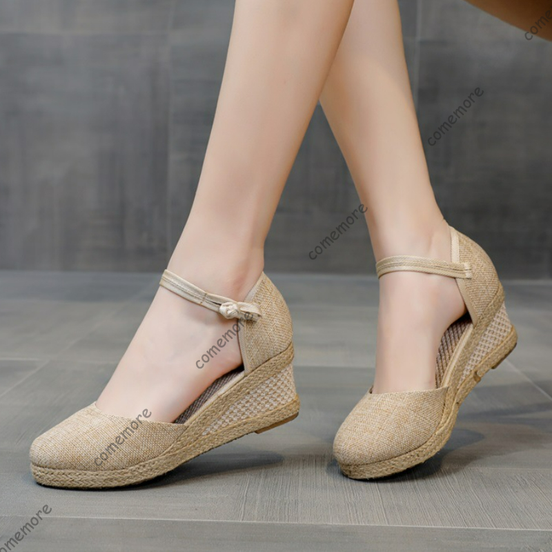 Comemore Sandals High Heel Sum - Wedge Espadrille Women recension och pris