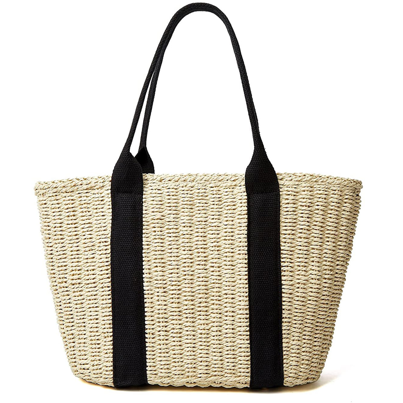 Trendy Straw Women Tote Bag Lu - Crochet Bag Raffia recension och pris