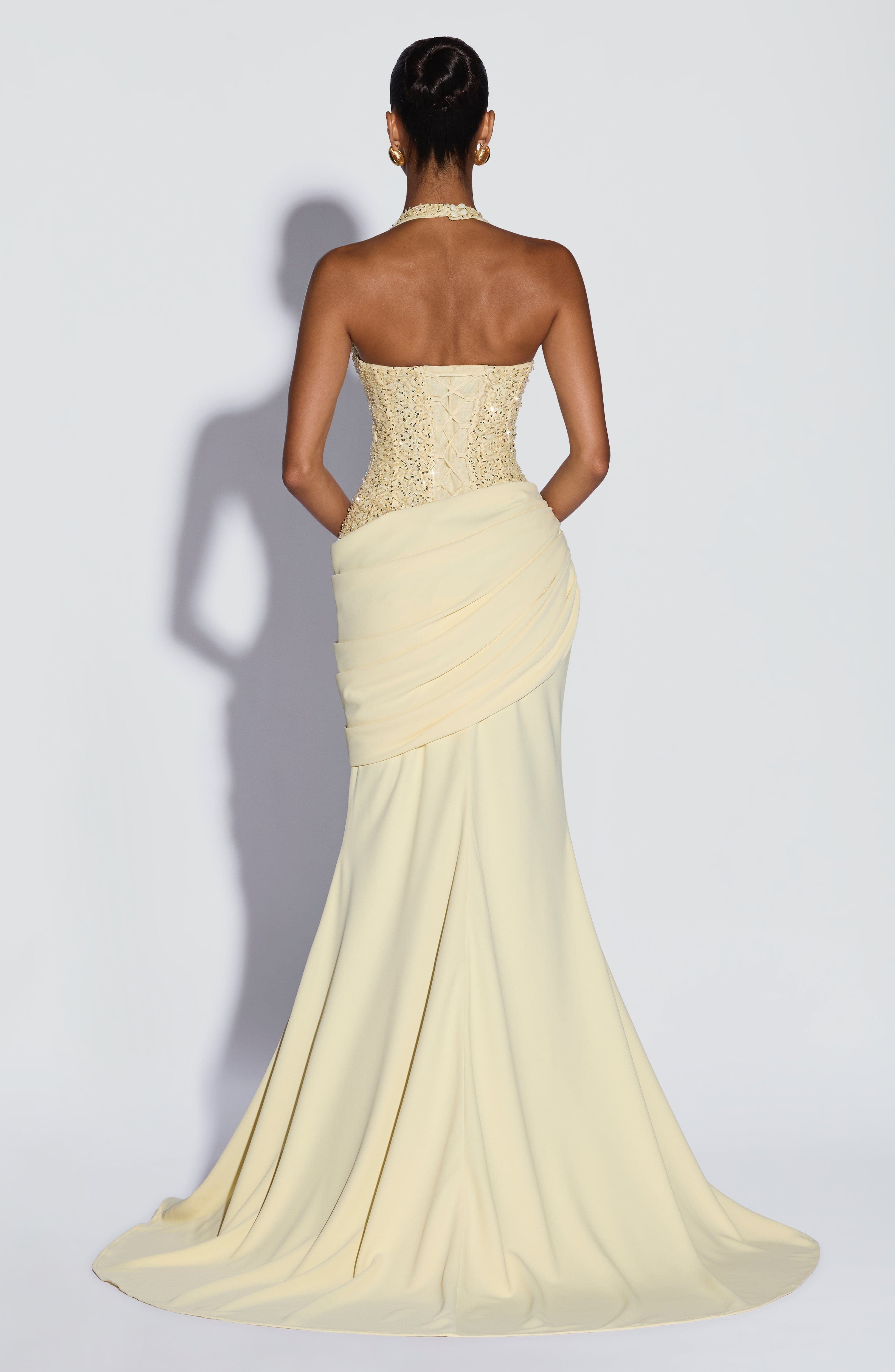 Luxury Halter V Sequin Maxi Go - Maxi Dress Halter recension och pris