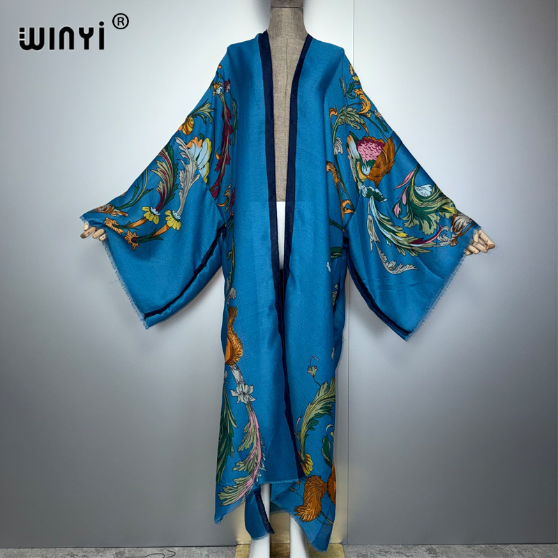 WINYI Africa boho kimono maxi  - Cover Up Kaftan recension och pris