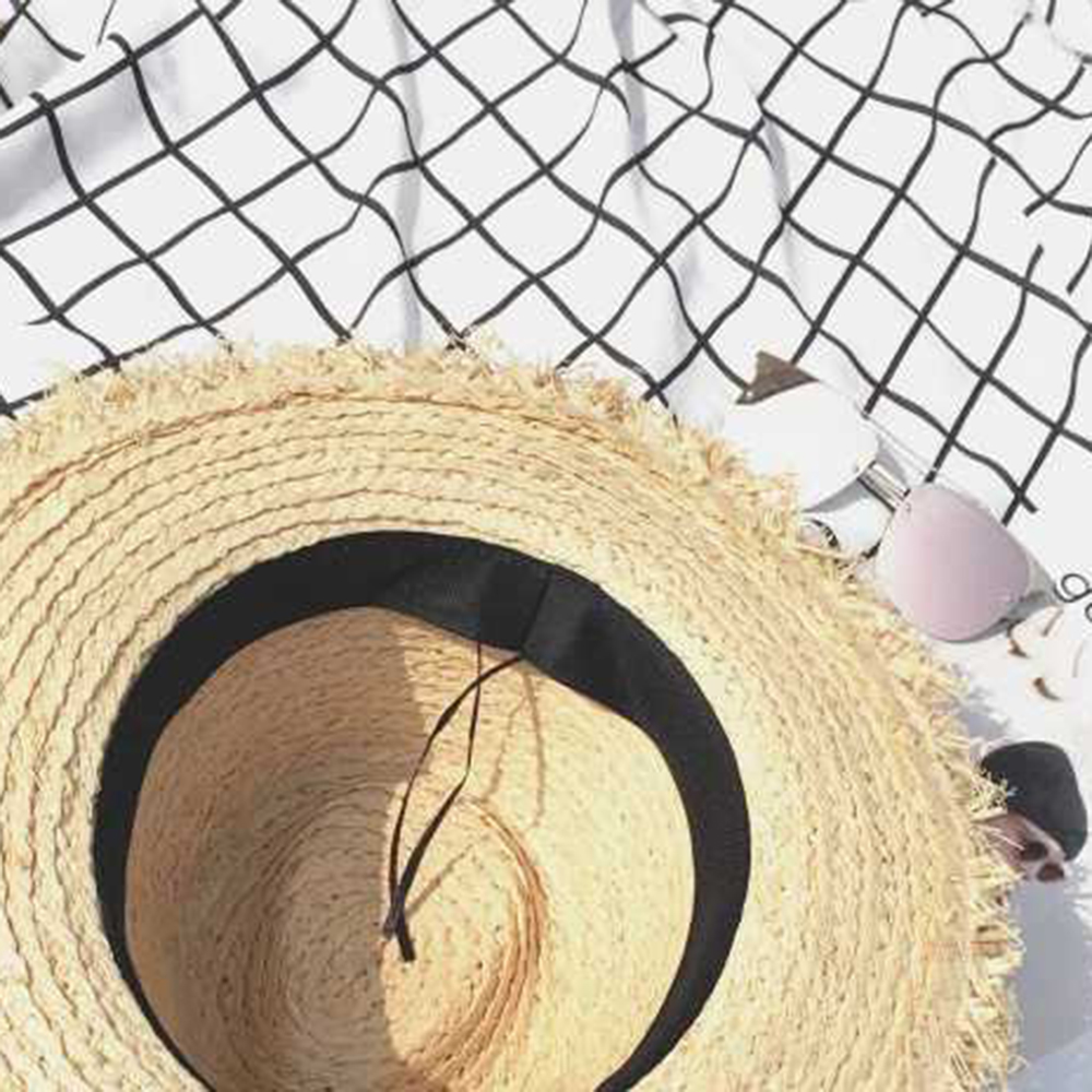New Wide Brim Raffia Sun Hat f - Hat Floppy Wide recension och pris