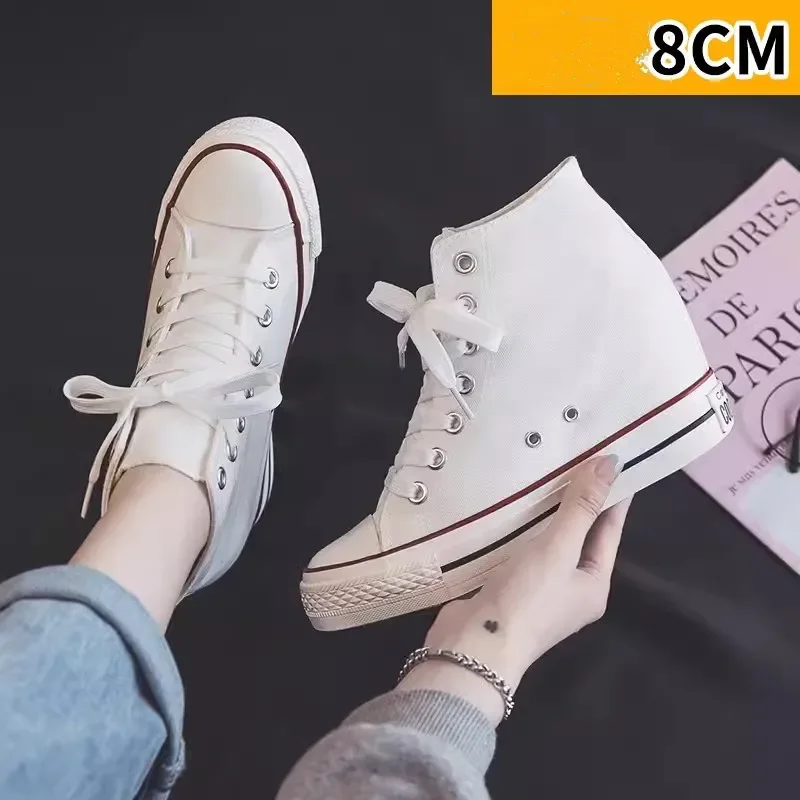 High 8cm Platform Canvas Shoes - Wedge Espadrille Women recension och pris