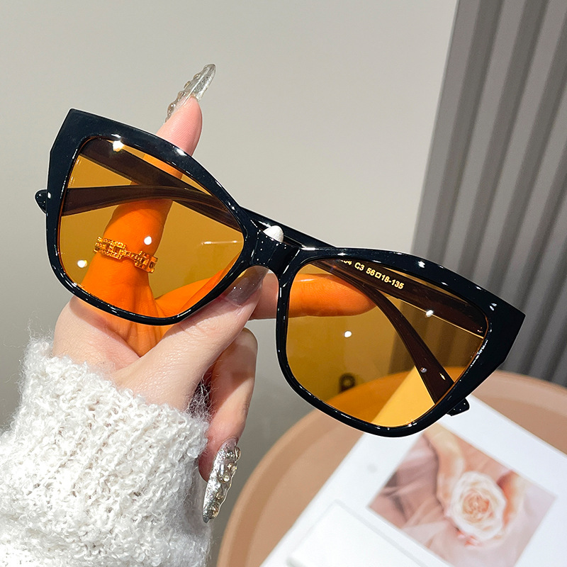 Women Color Block Cat Eye Eyeg - Sunglasses Cat Eye recension och pris
