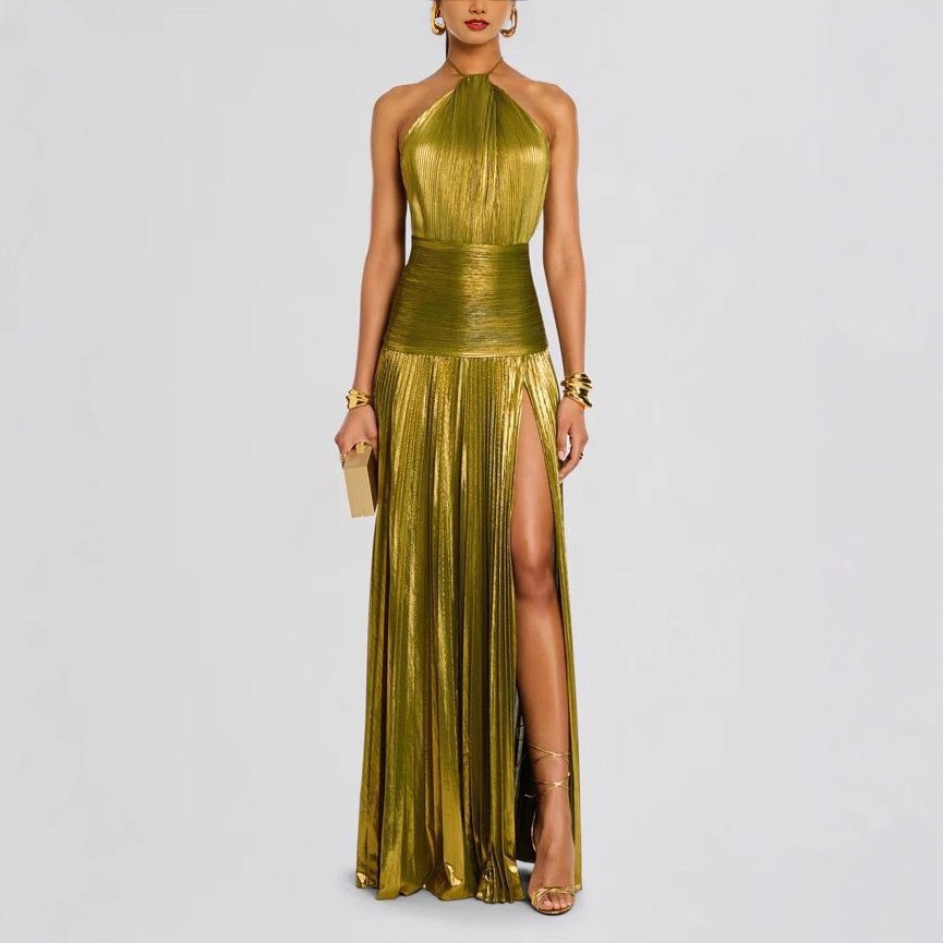 Elegant Party Dress Sleeveless - Maxi Dress Halter recension och pris