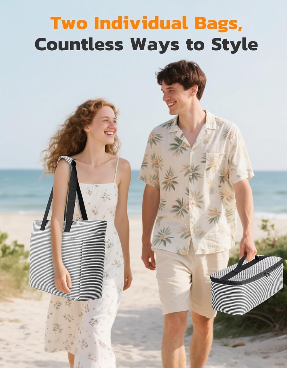 45L Waterproof Beach Bag and C - Tote Bag Beach recension och pris