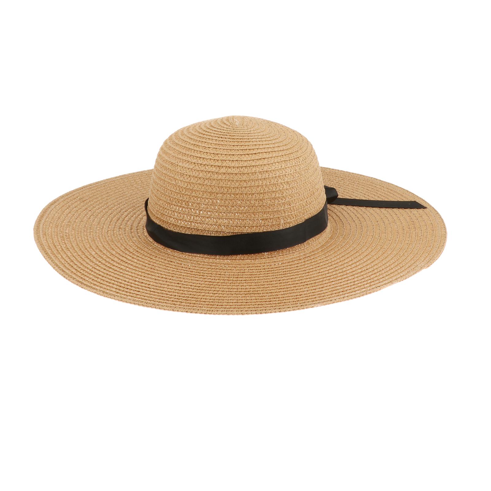 Women Summer Straw Hat Visor F - Hat Floppy Wide recension och pris