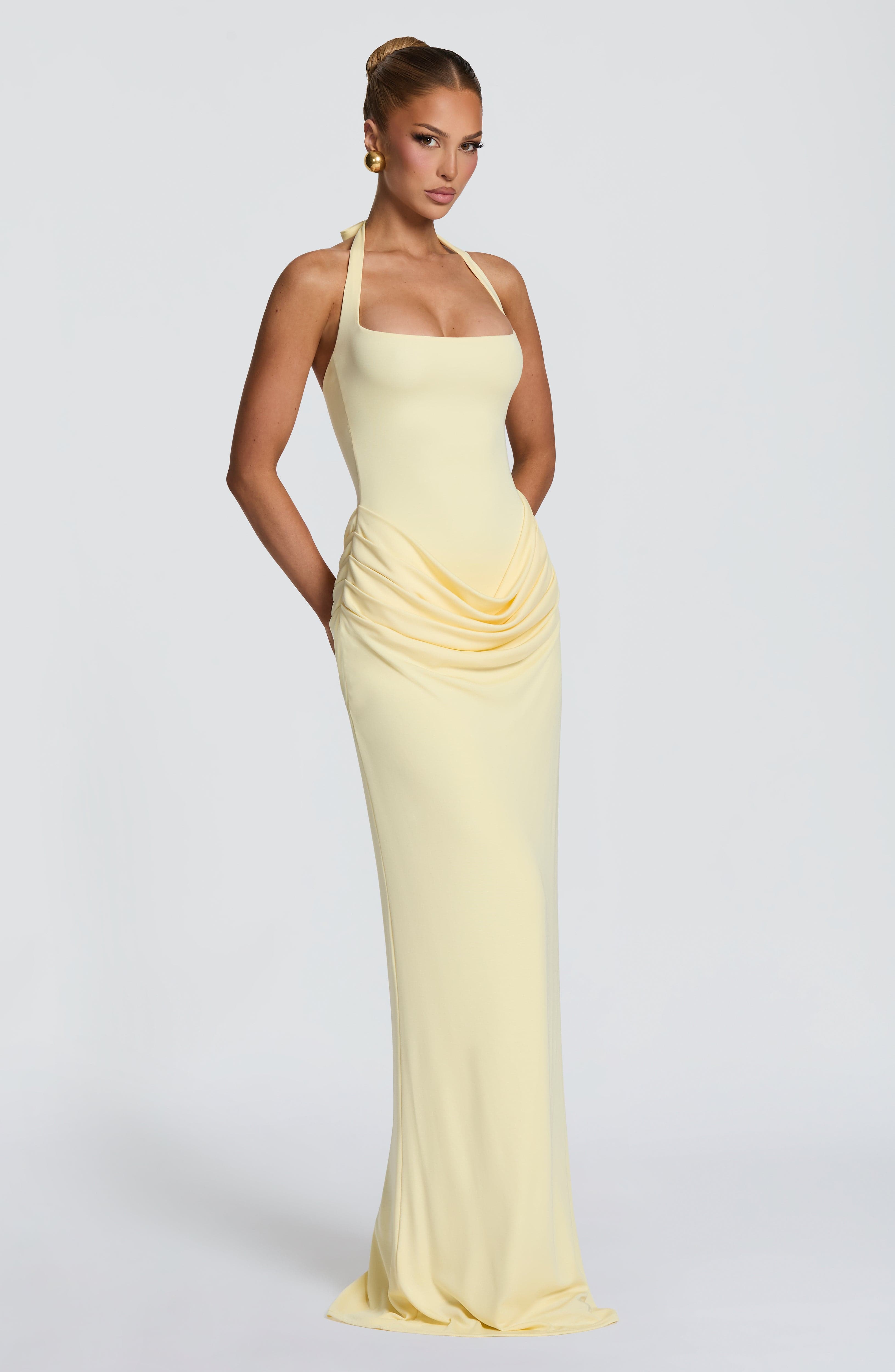 Halter Square Neck Maxi Dress  - Maxi Dress Halter recension och pris
