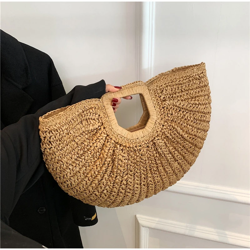 Popular Russian Woven Clutch H - Crochet Bag Raffia recension och pris