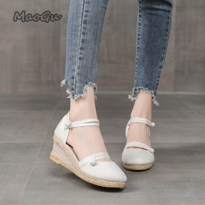 Women's Linen Espadrille Wedge - Wedge Espadrille Women recension och pris