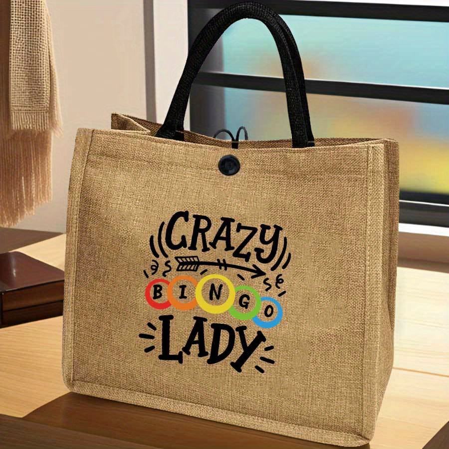 Women's Bingo Print Tote Bag w - Tote Bag Beach recension och pris