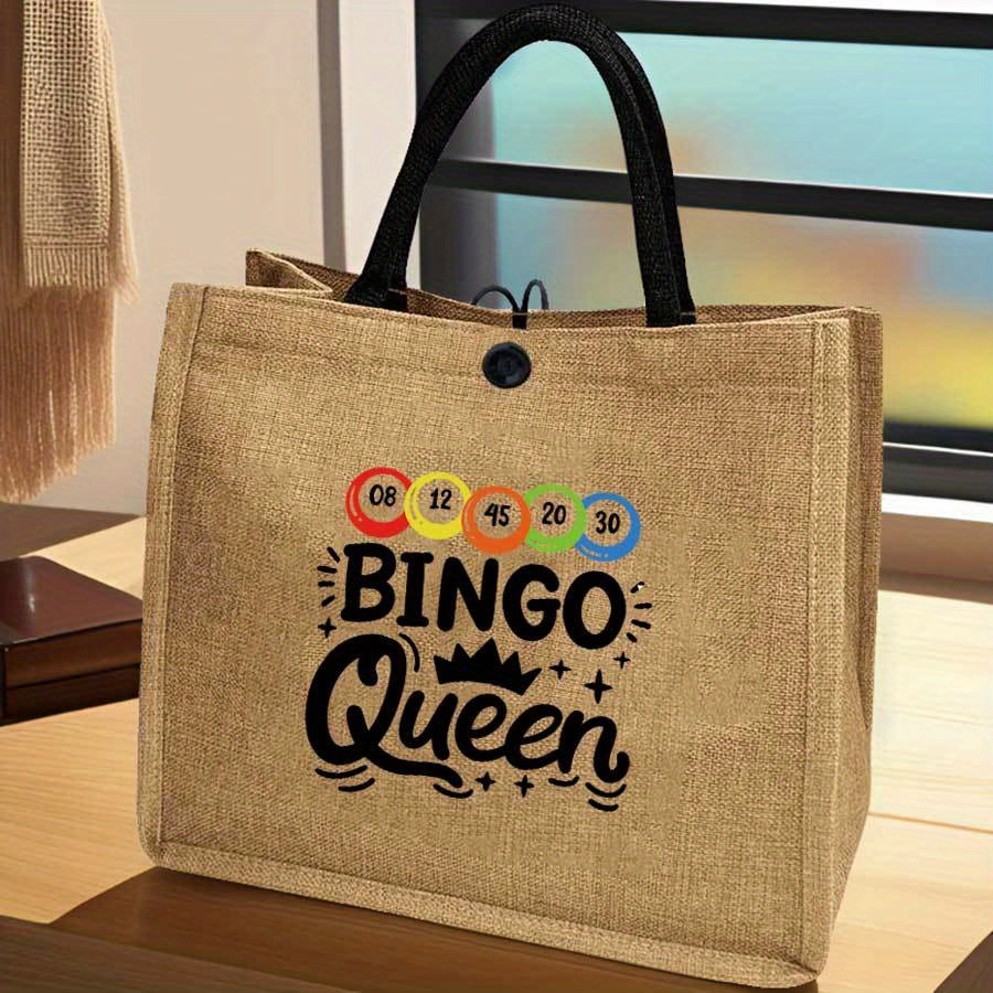 Women's Bingo Print Tote Bag w - Tote Bag Beach recension och pris
